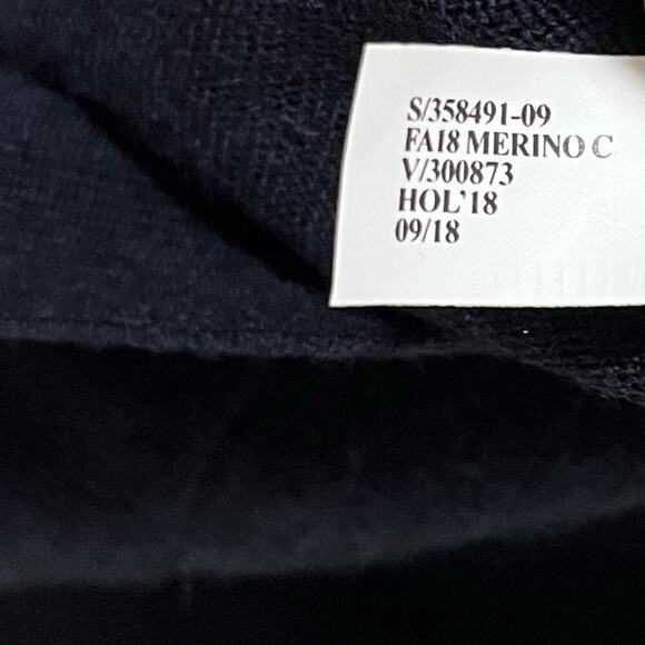 Banana Republic Men's Merino Extra Fine Wool Sweater Size L Navy Classic NEW - Picture 9 of 9